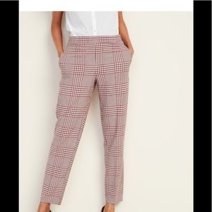 Pink plaid pants